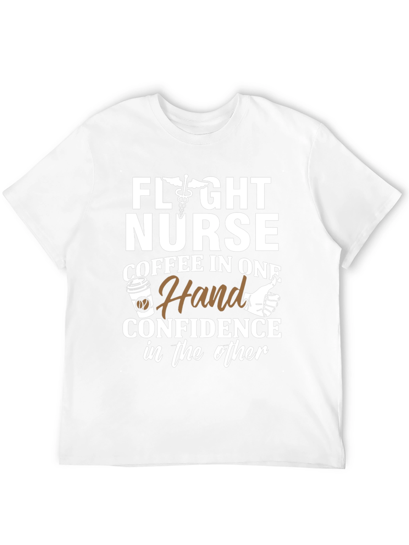 Flight Nurse Coffee & Confidence T-Shirt