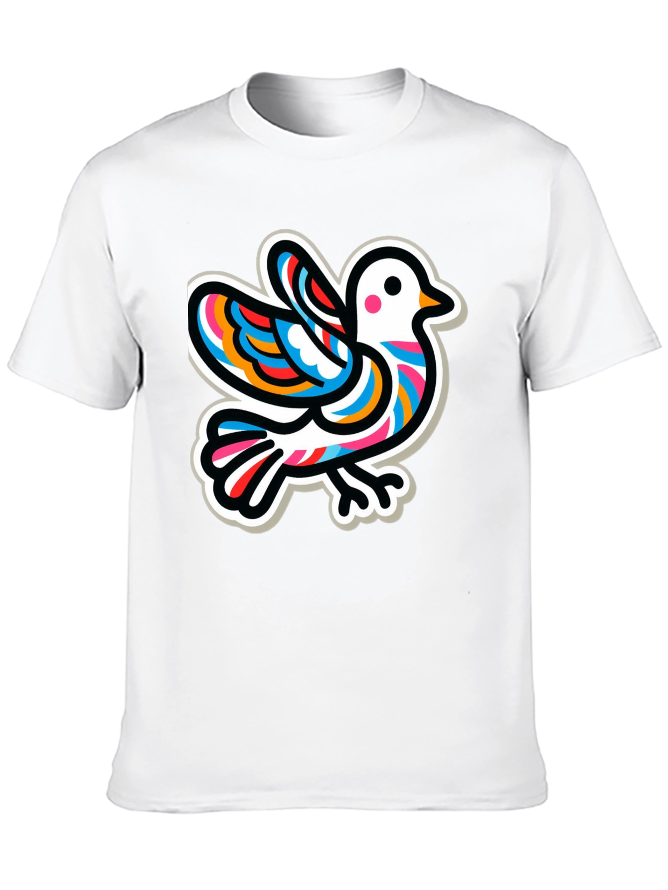 Dove Graphic T-Shirt - Quirky Peace Design