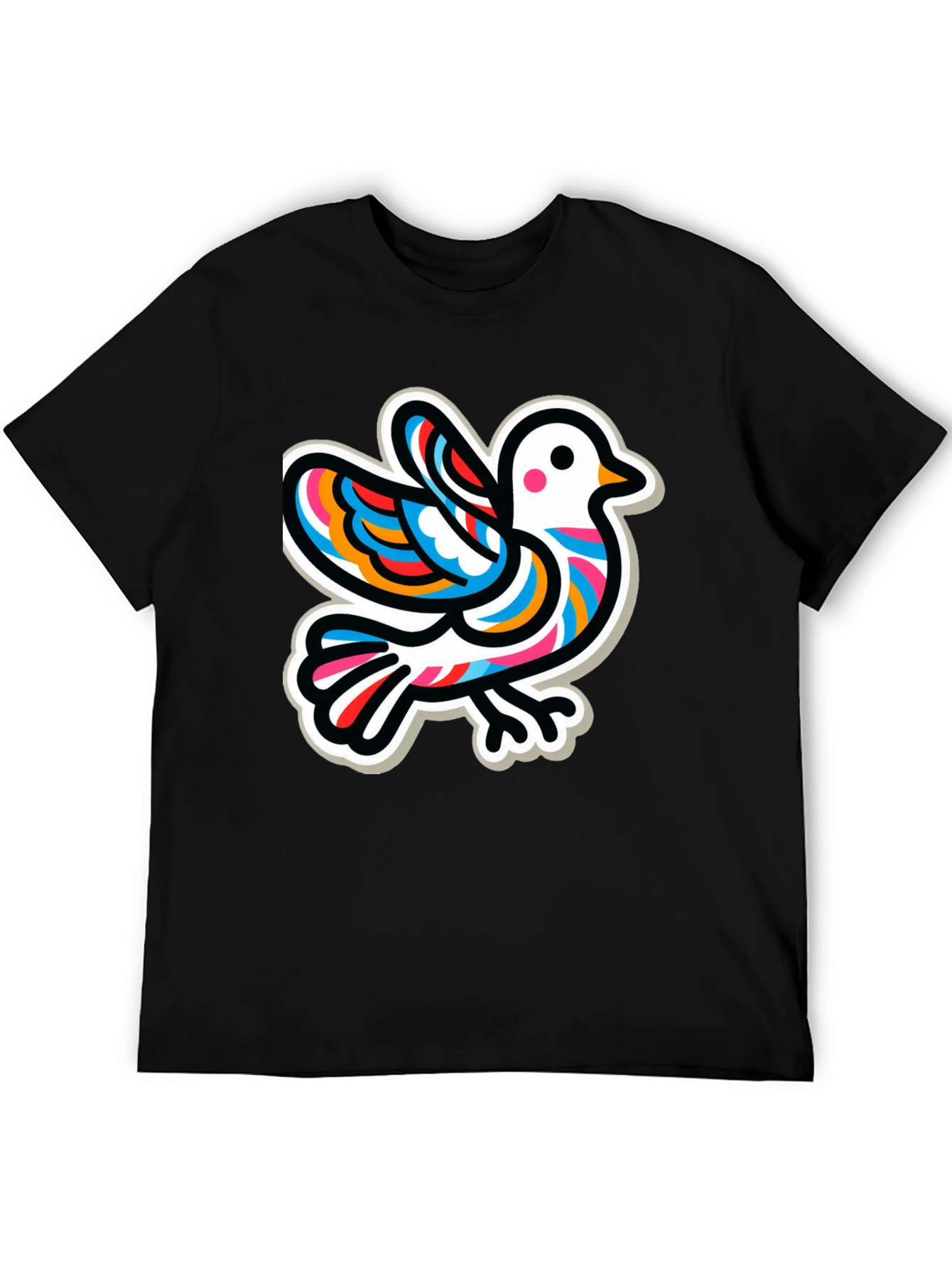 Dove Graphic T-Shirt - Quirky Peace Design
