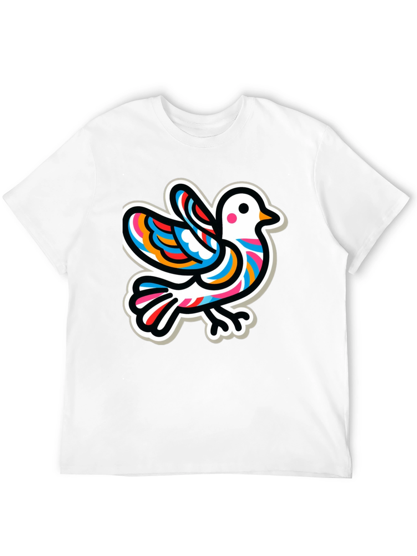 Dove Graphic T-Shirt - Quirky Peace Design