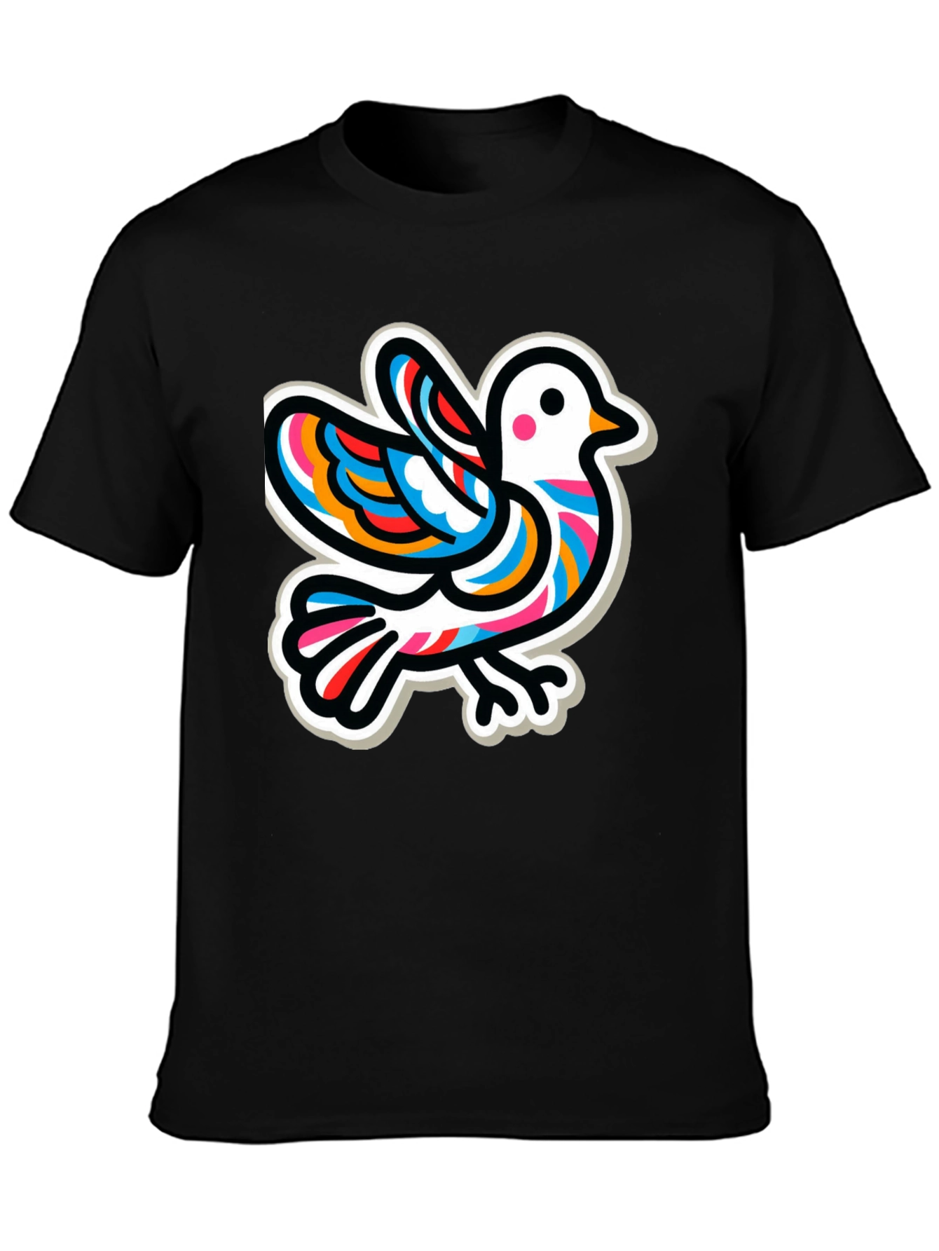Dove Graphic T-Shirt - Quirky Peace Design