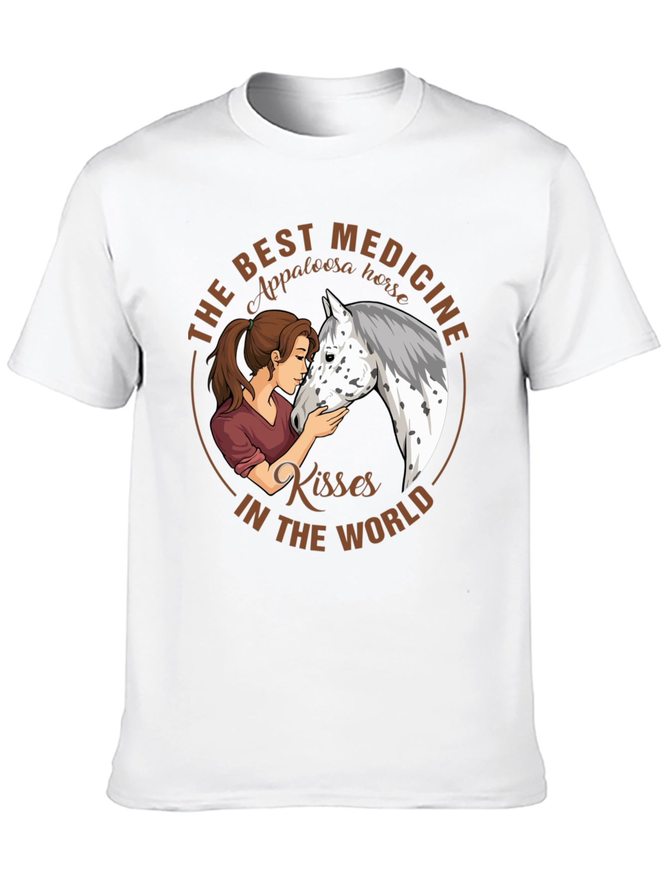 Appaloosa Horse Kisses T-Shirt - Best Medicine Tee