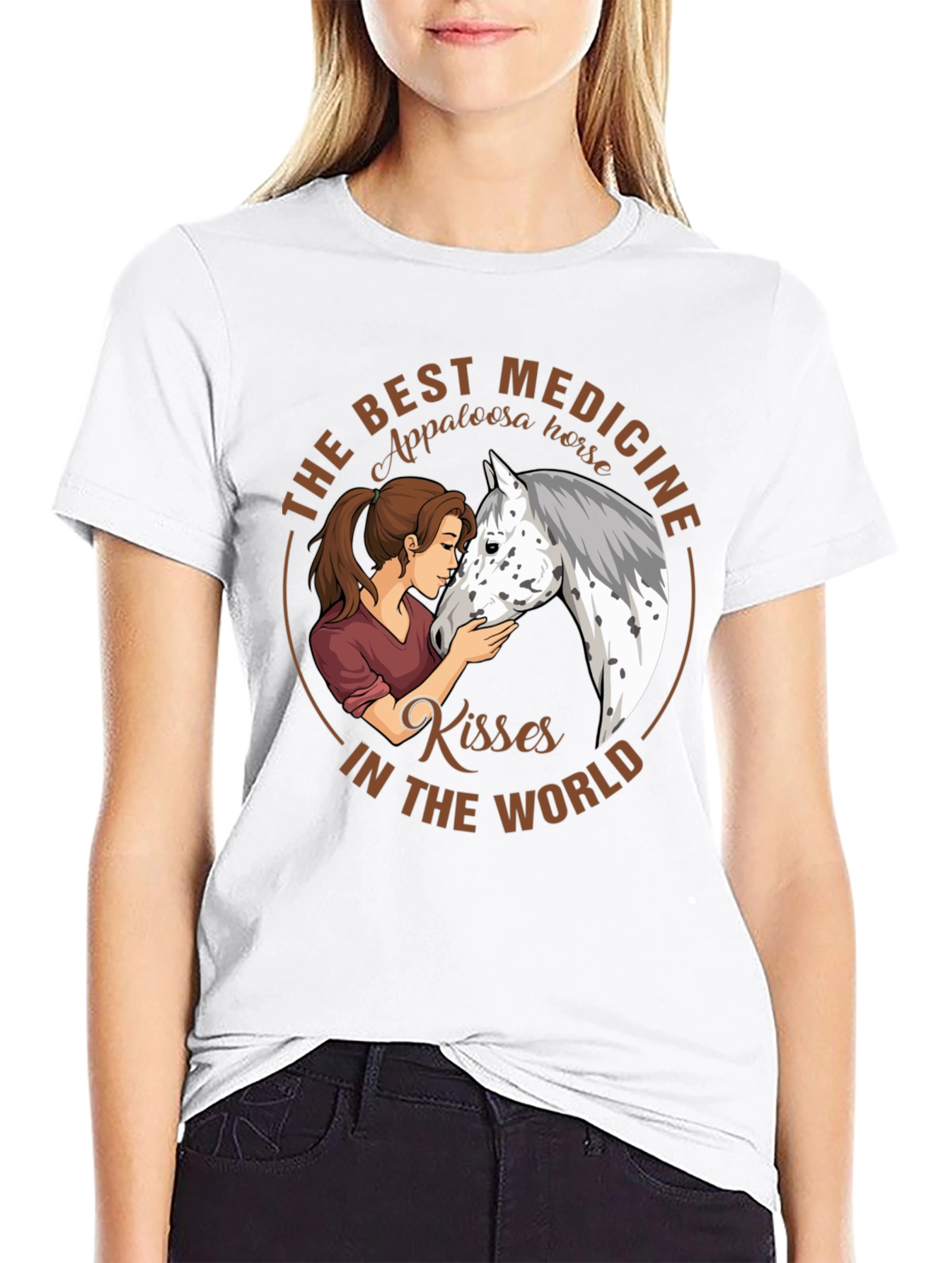 Appaloosa Horse Kisses T-Shirt - Best Medicine Tee