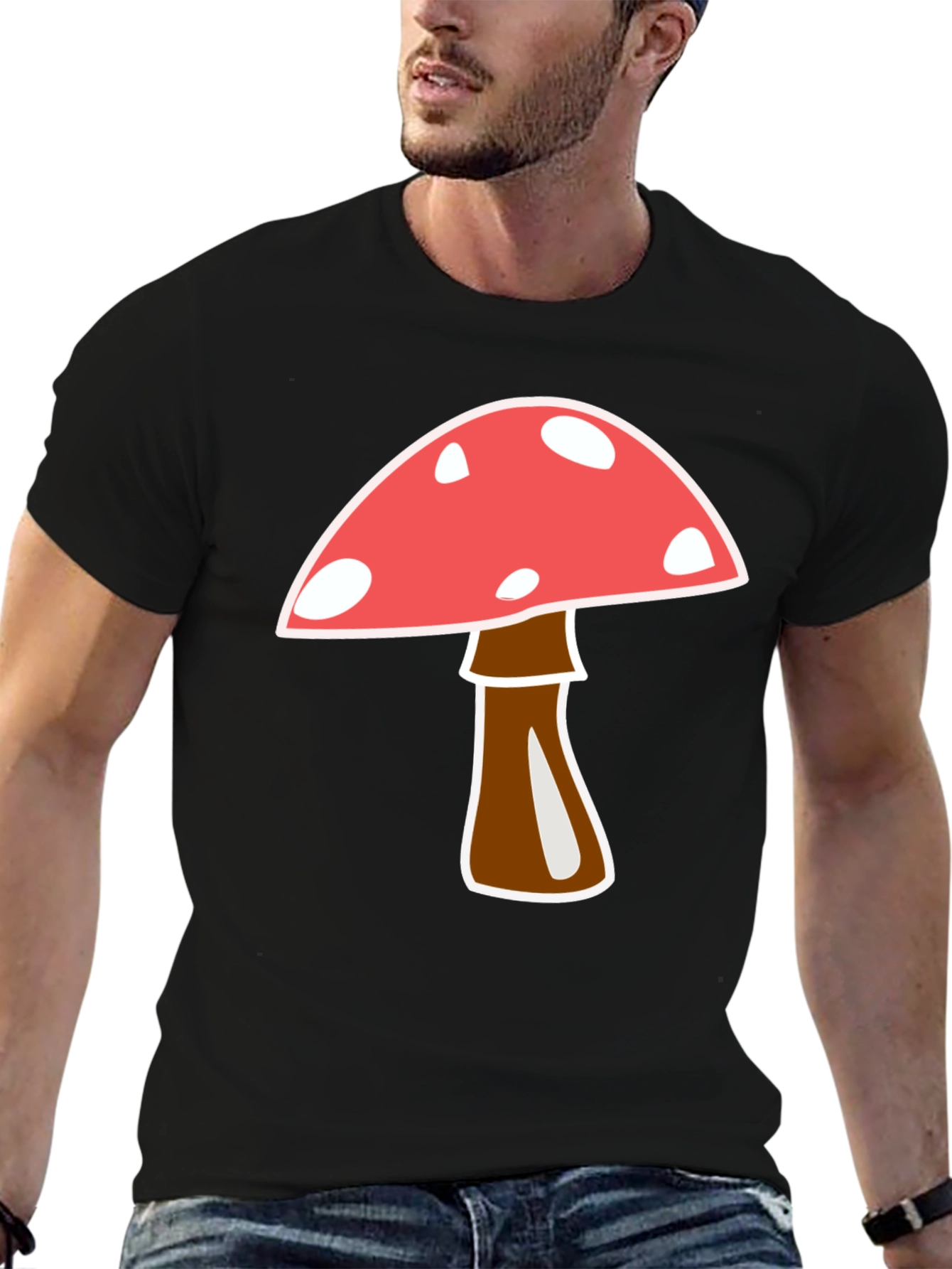 Mushroom Graphic Tee - Fun Casual Style