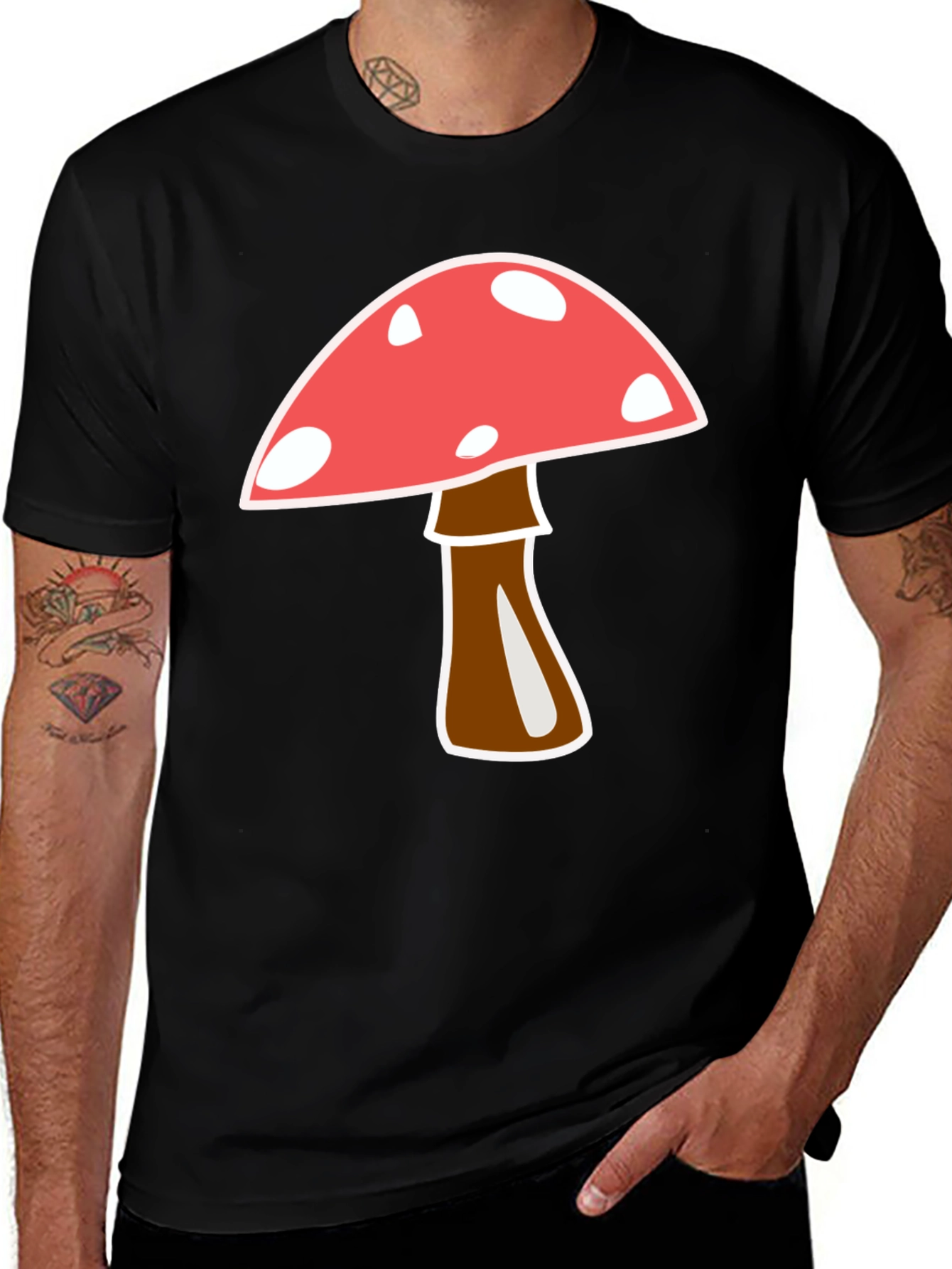 Mushroom Graphic Tee - Fun Casual Style