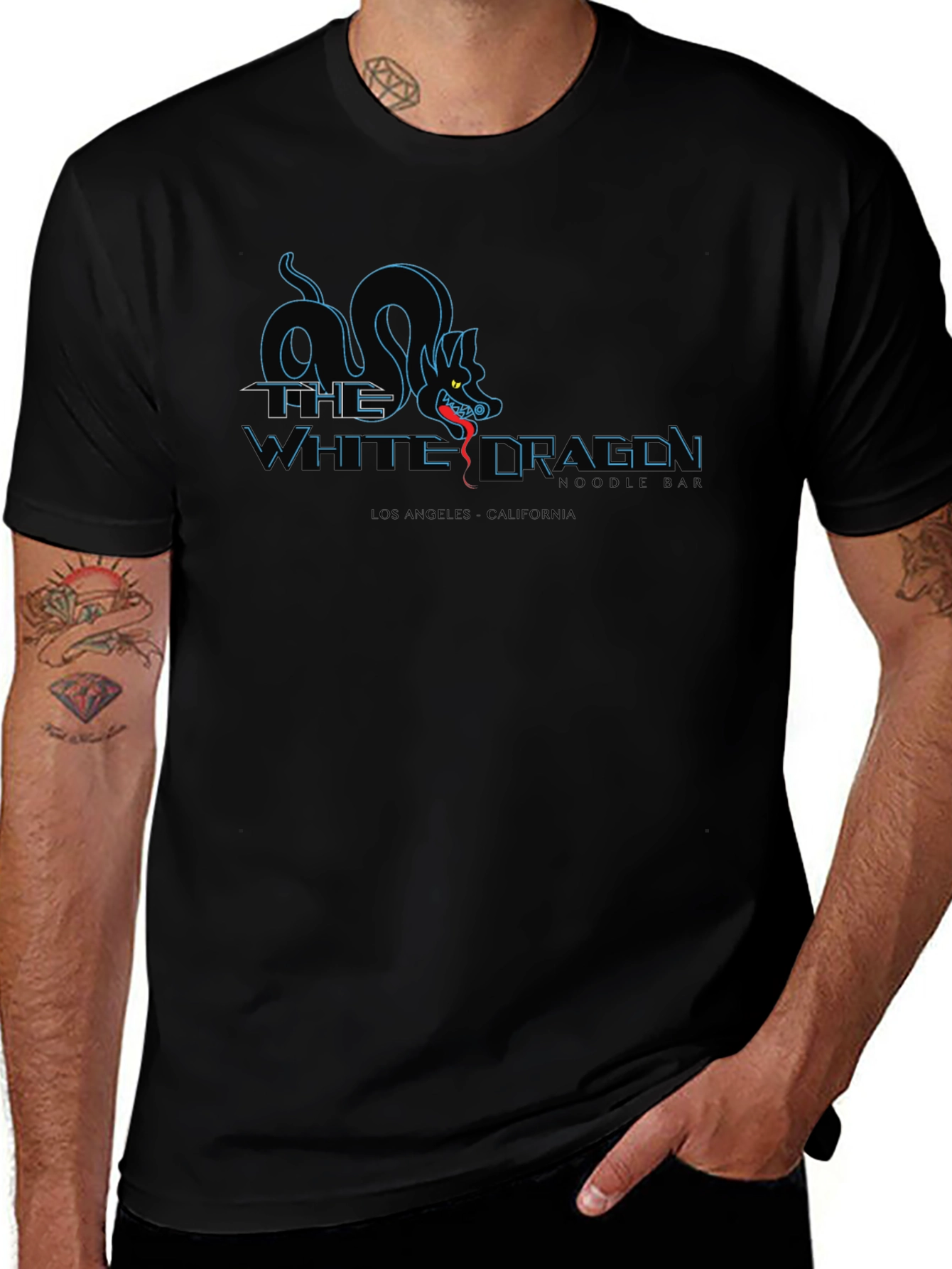 White Dragon Noodle T-Shirt