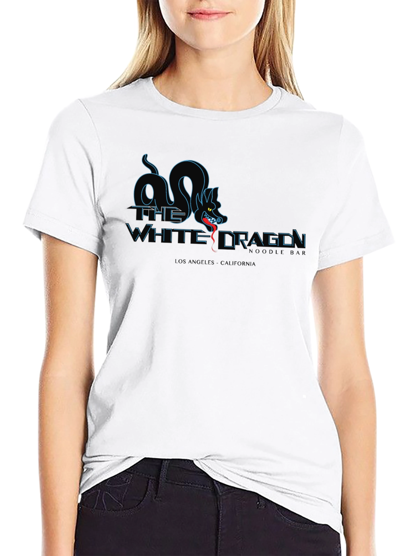 White Dragon Noodle T-Shirt