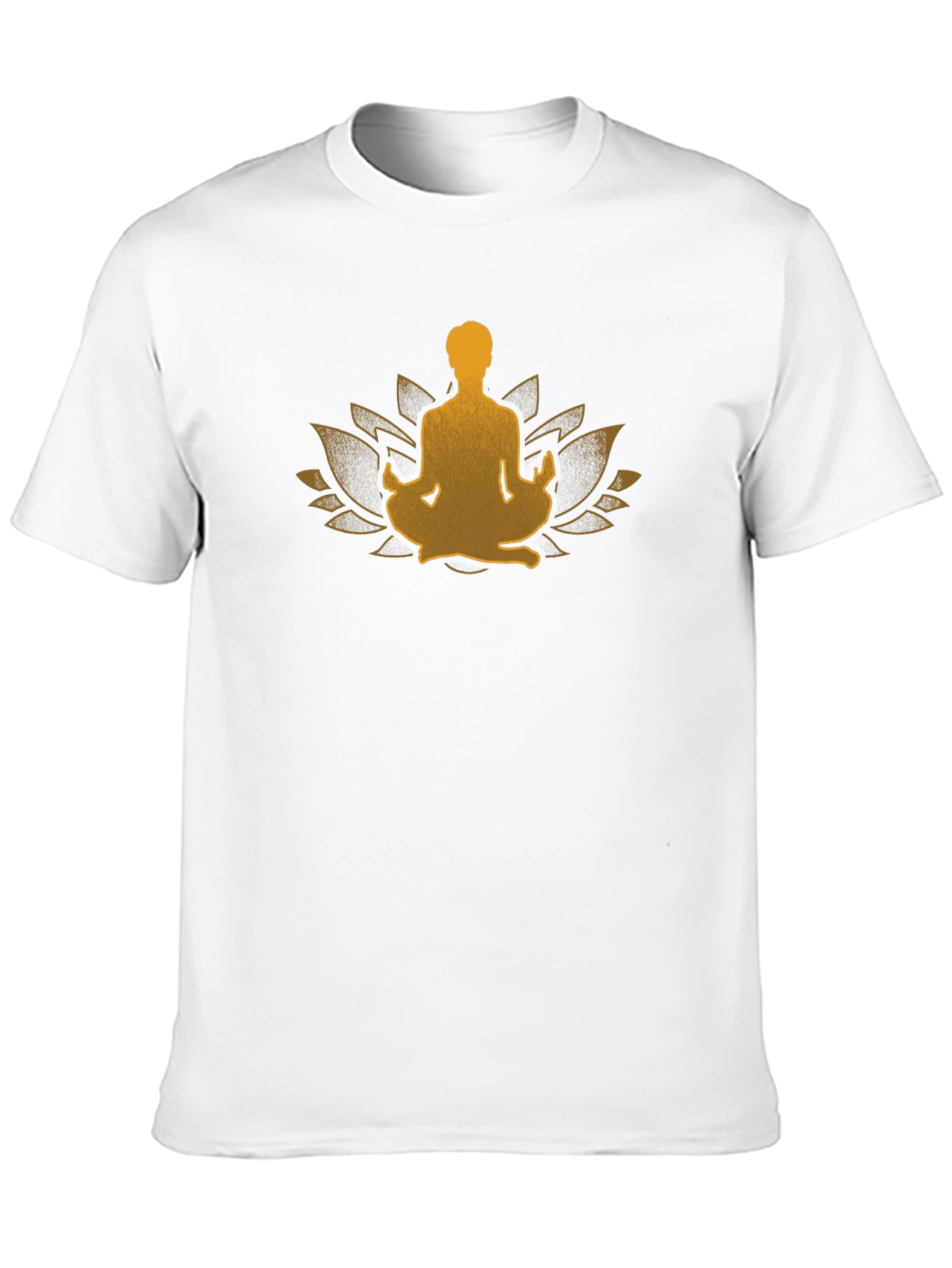 Zen Lotus Meditation Black T-Shirt
