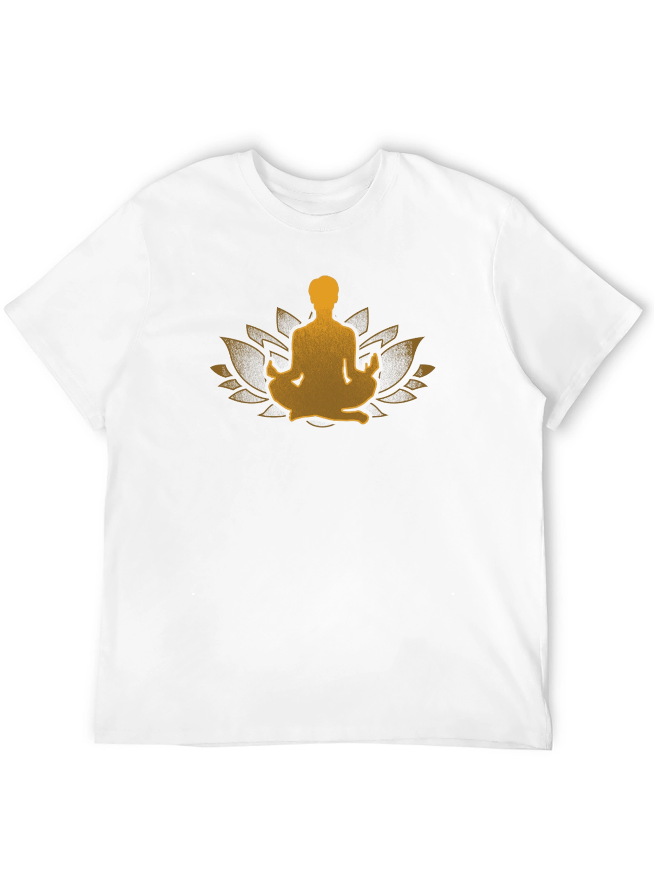 Zen Lotus Meditation Black T-Shirt