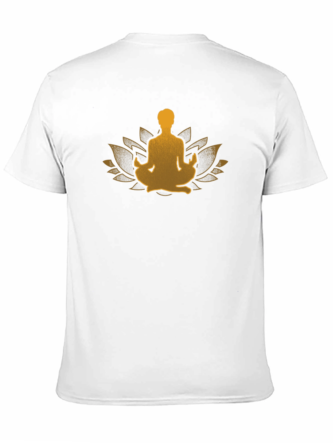Zen Lotus Meditation Black T-Shirt