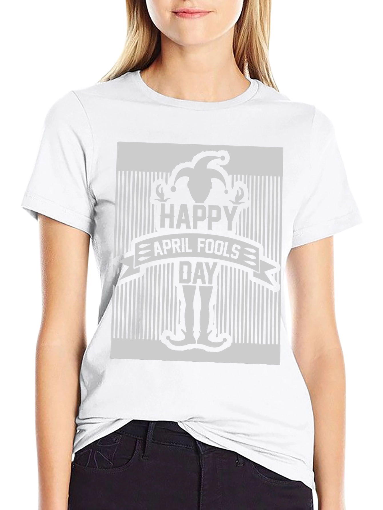 Happy April Fools Day Jester Graphic T-Shirt