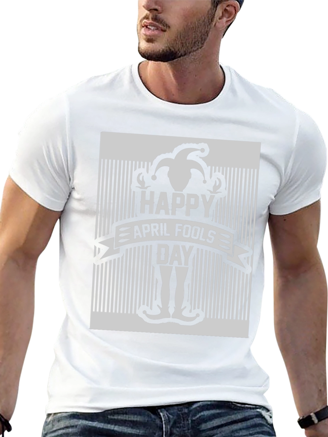 Happy April Fools Day Jester Graphic T-Shirt