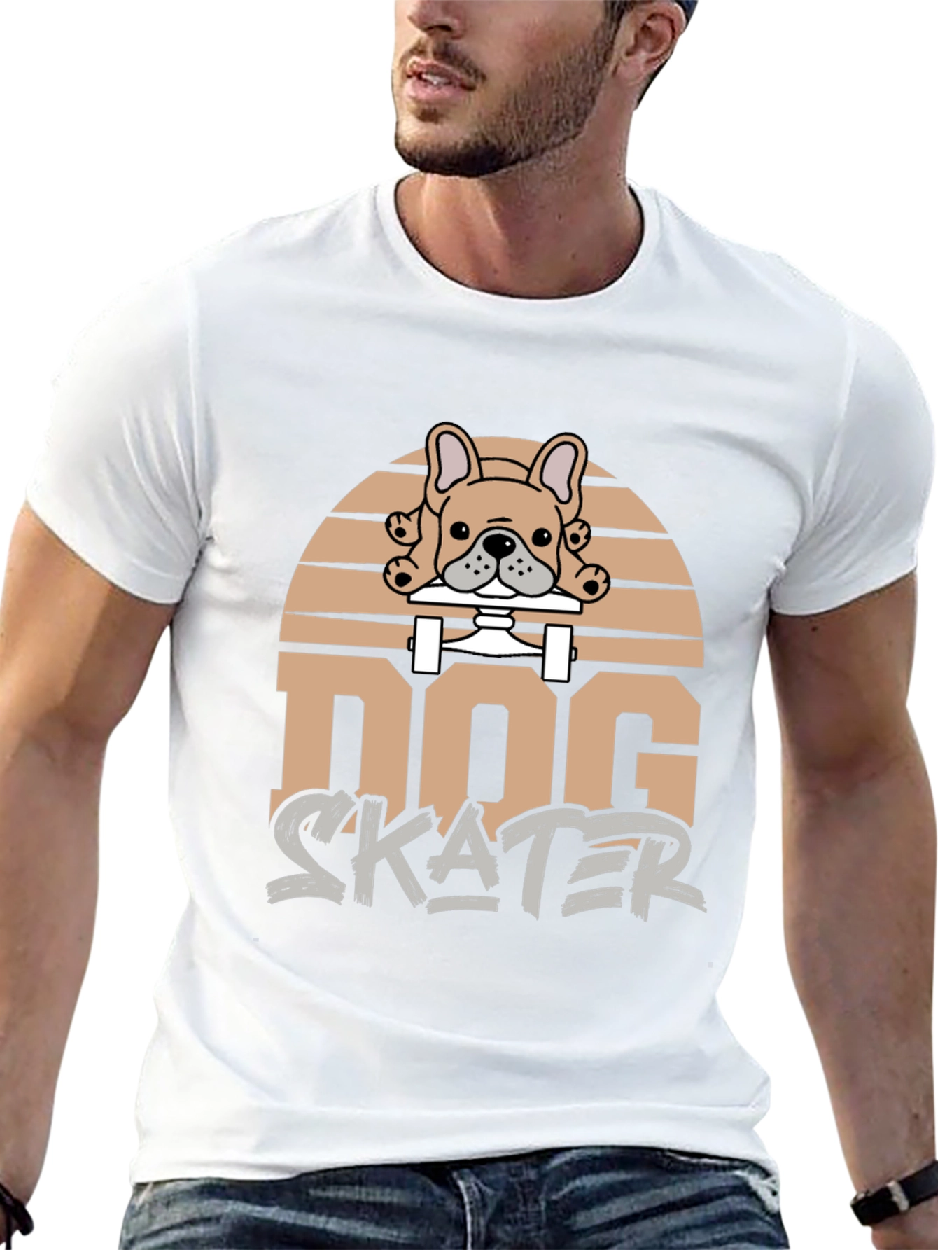 Dog Skater Graphic T-Shirt