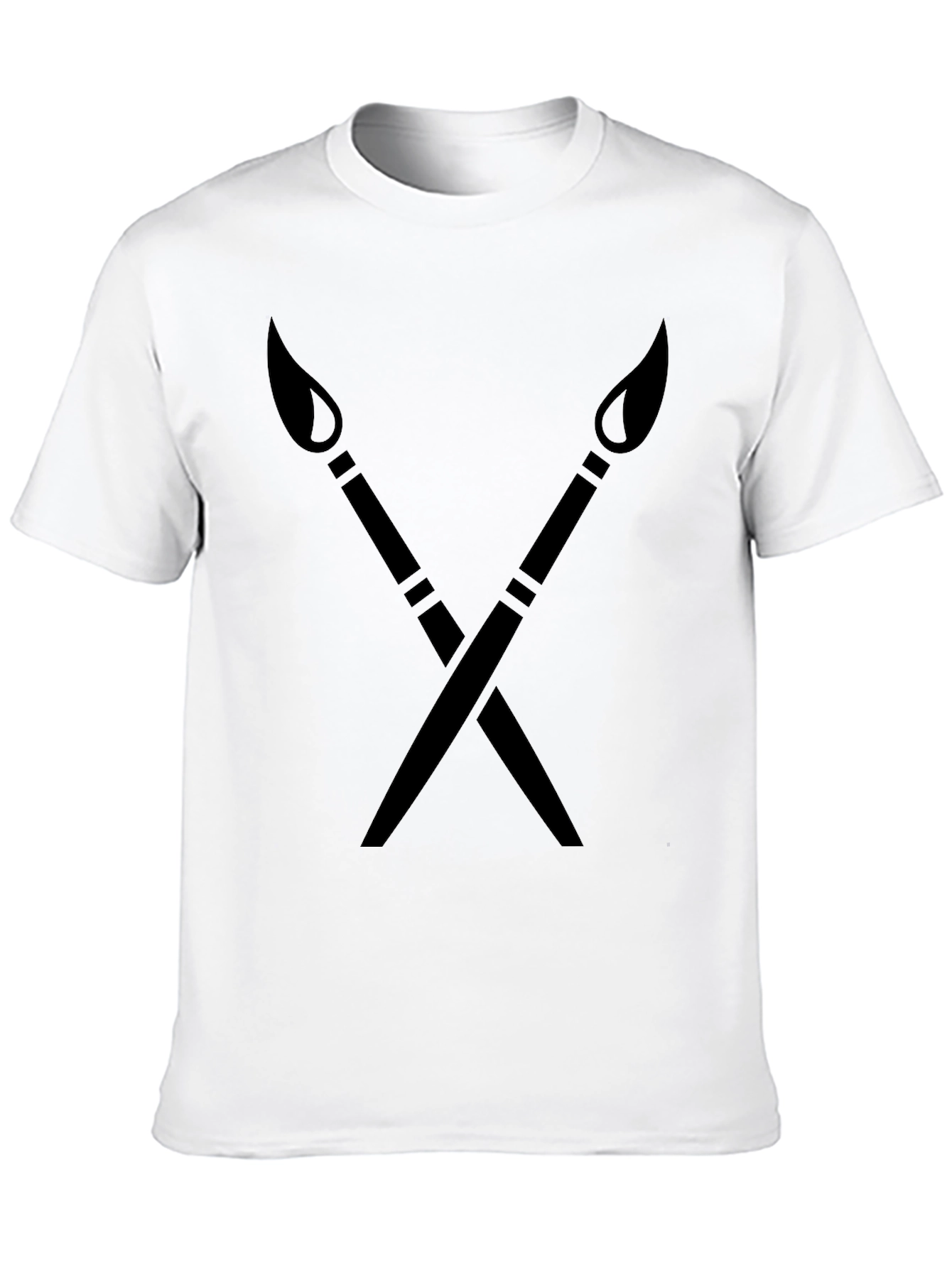 Painters Cross T-Shirt - Artistic Black Tee