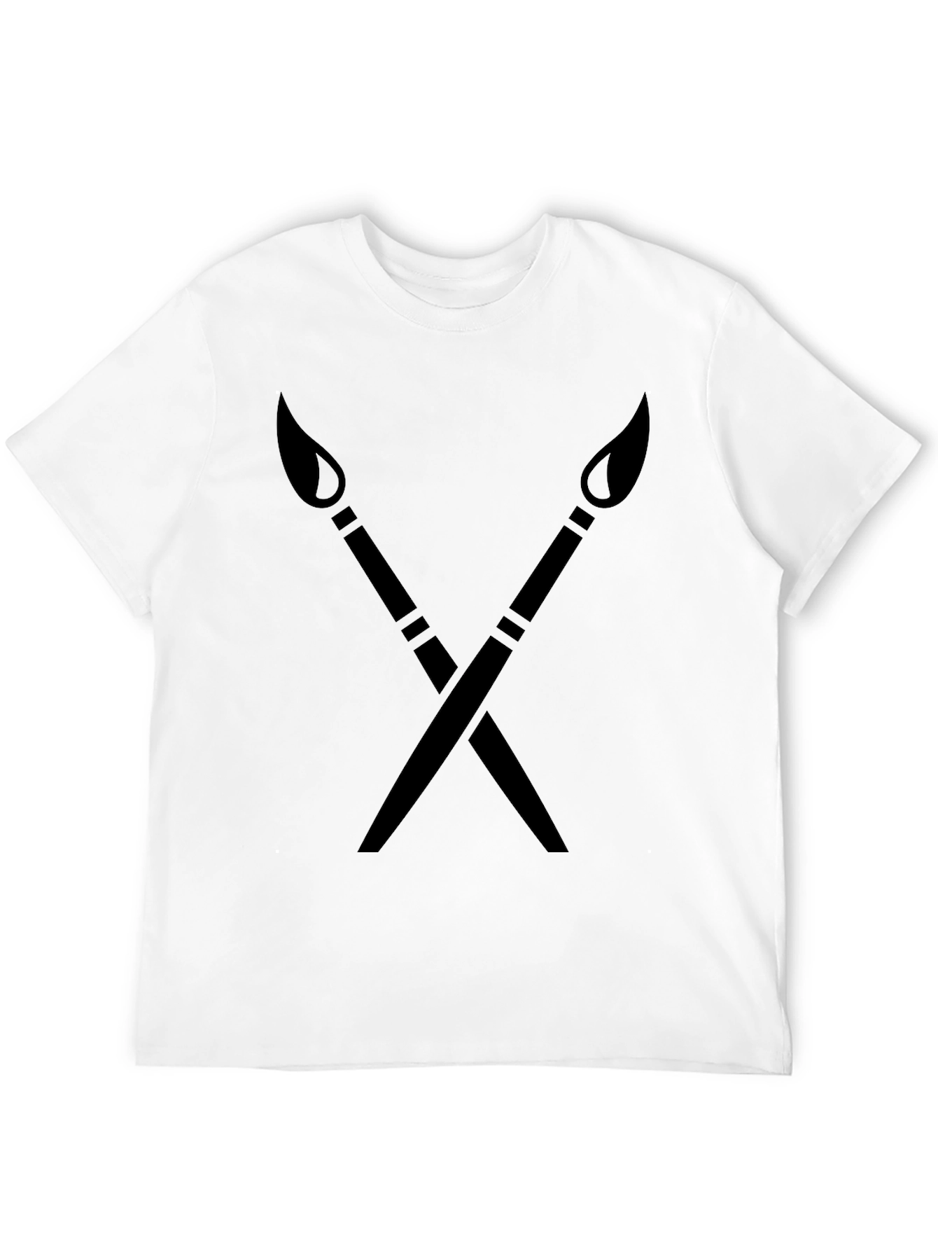 Painters Cross T-Shirt - Artistic Black Tee