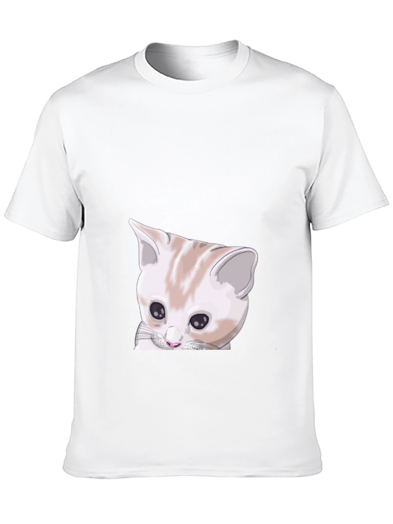 Cute Cat Graphic Black T-Shirt