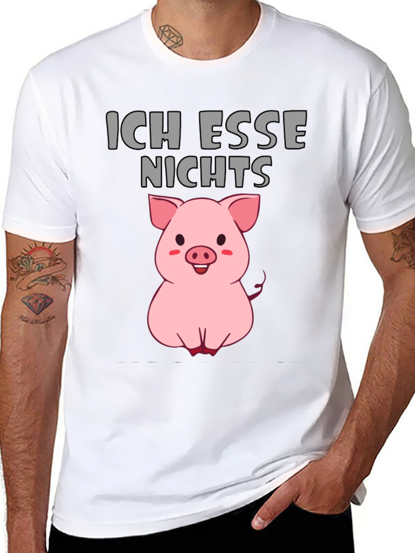Ich Esse Nichts Vegan Pig T-Shirt