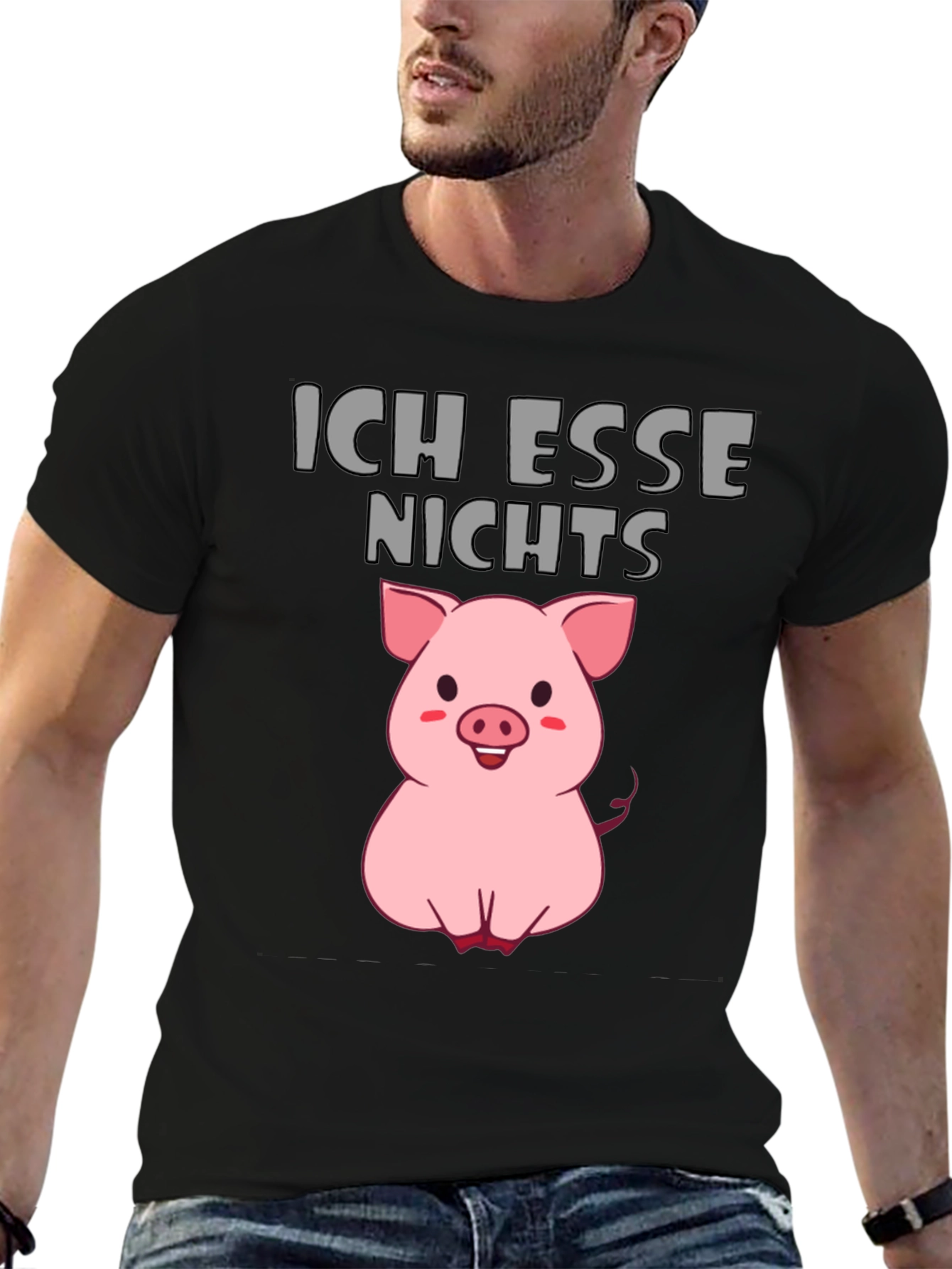 Ich Esse Nichts Vegan Pig T-Shirt