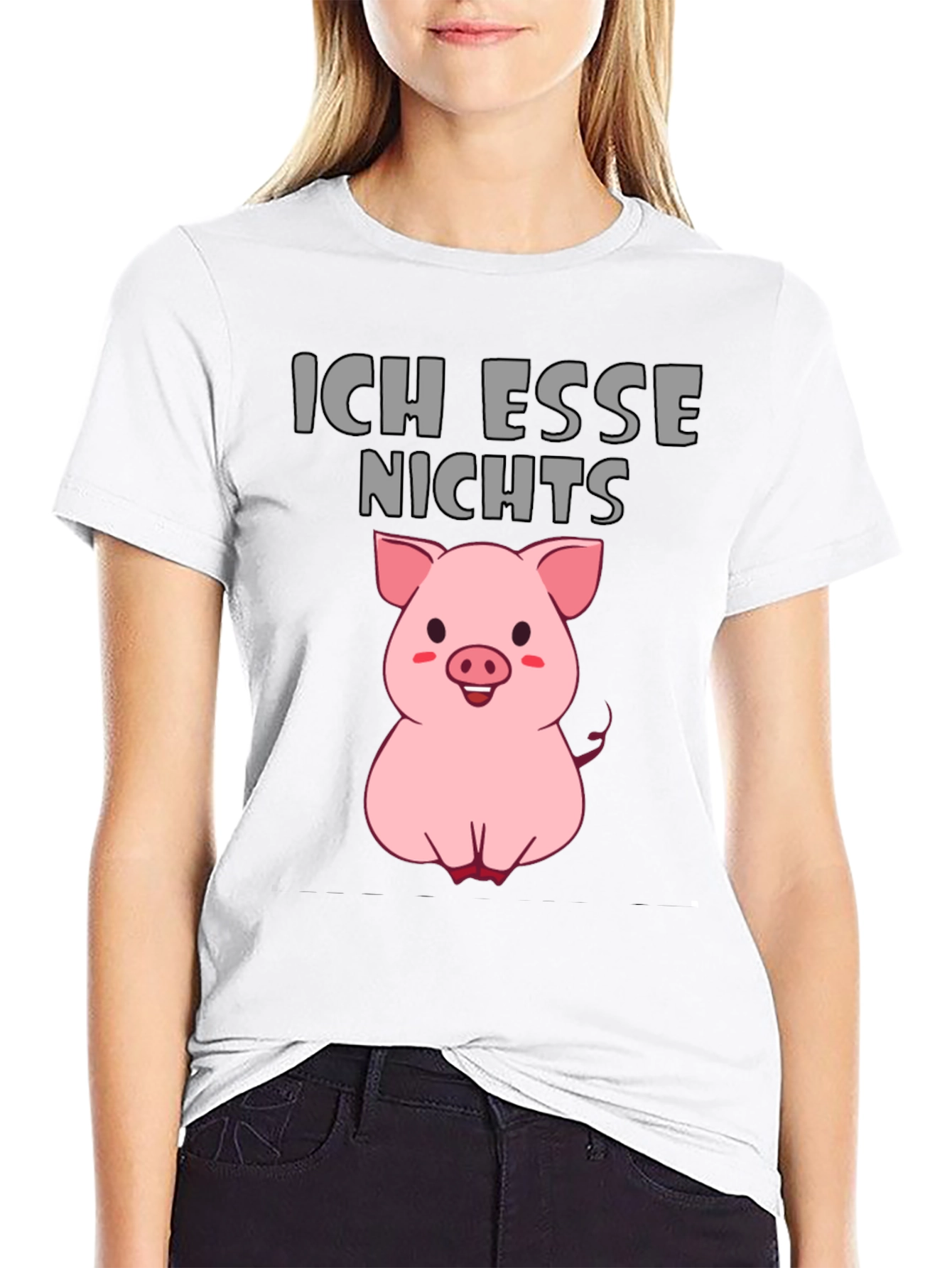 Ich Esse Nichts Vegan Pig T-Shirt