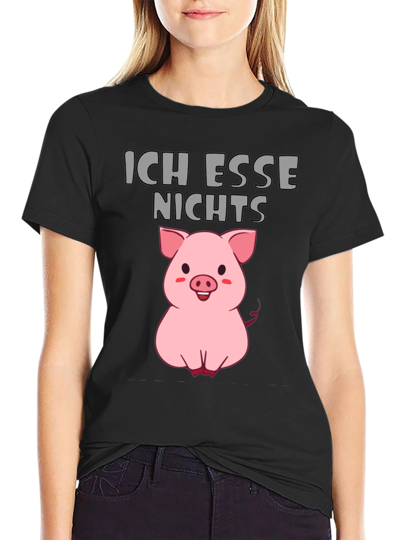 Ich Esse Nichts Vegan Pig T-Shirt