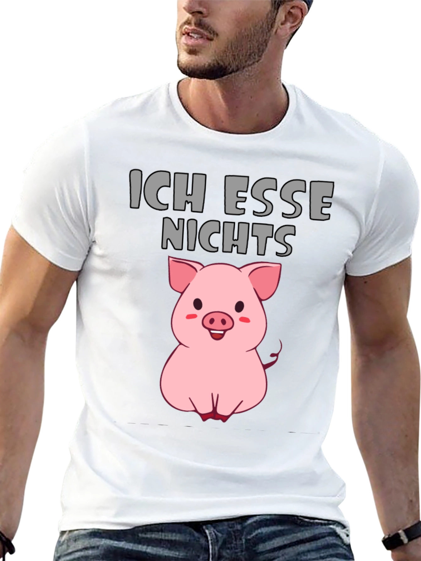 Ich Esse Nichts Vegan Pig T-Shirt