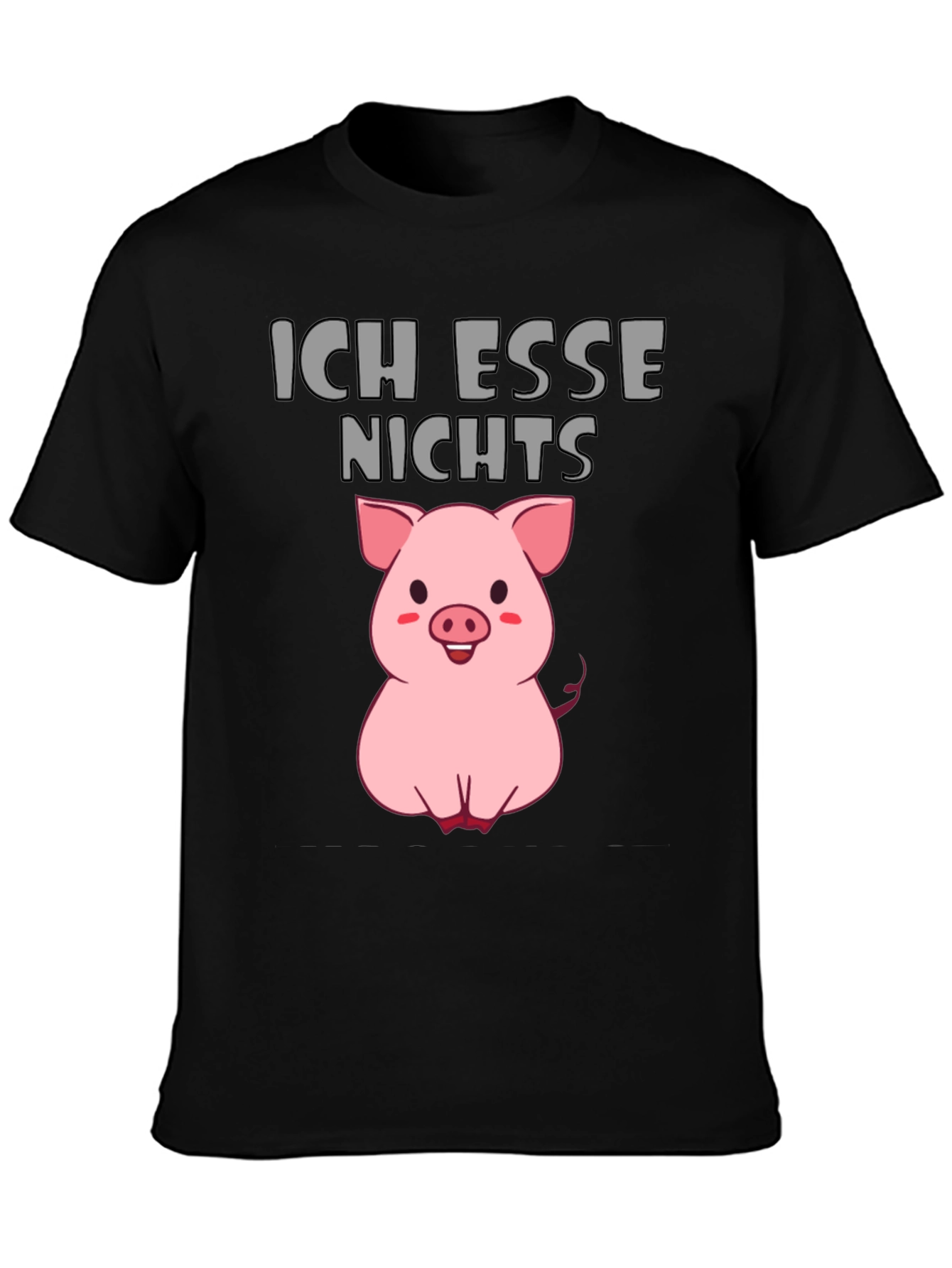 Ich Esse Nichts Vegan Pig T-Shirt