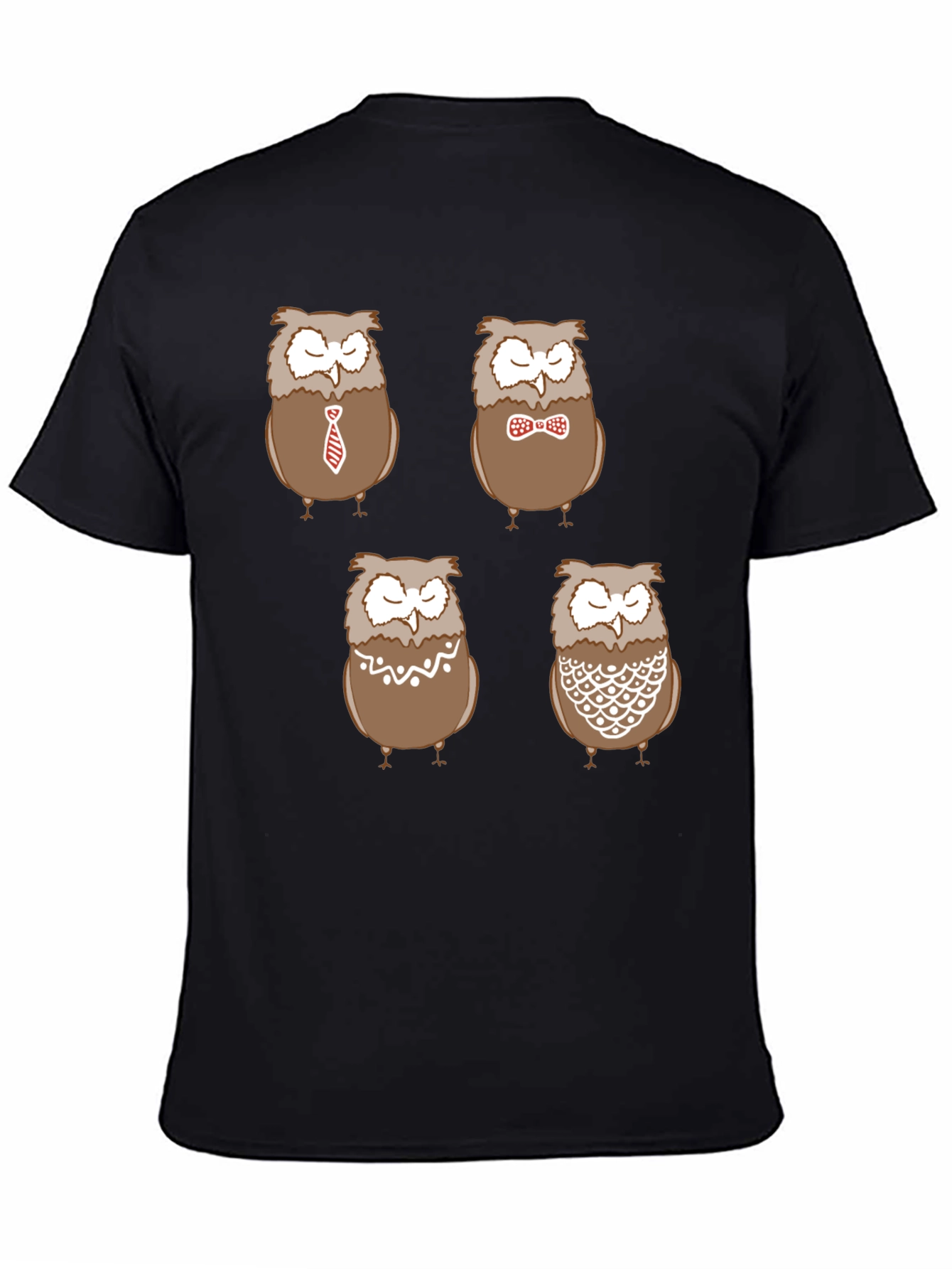 Owl Pattern Graphic T-Shirt