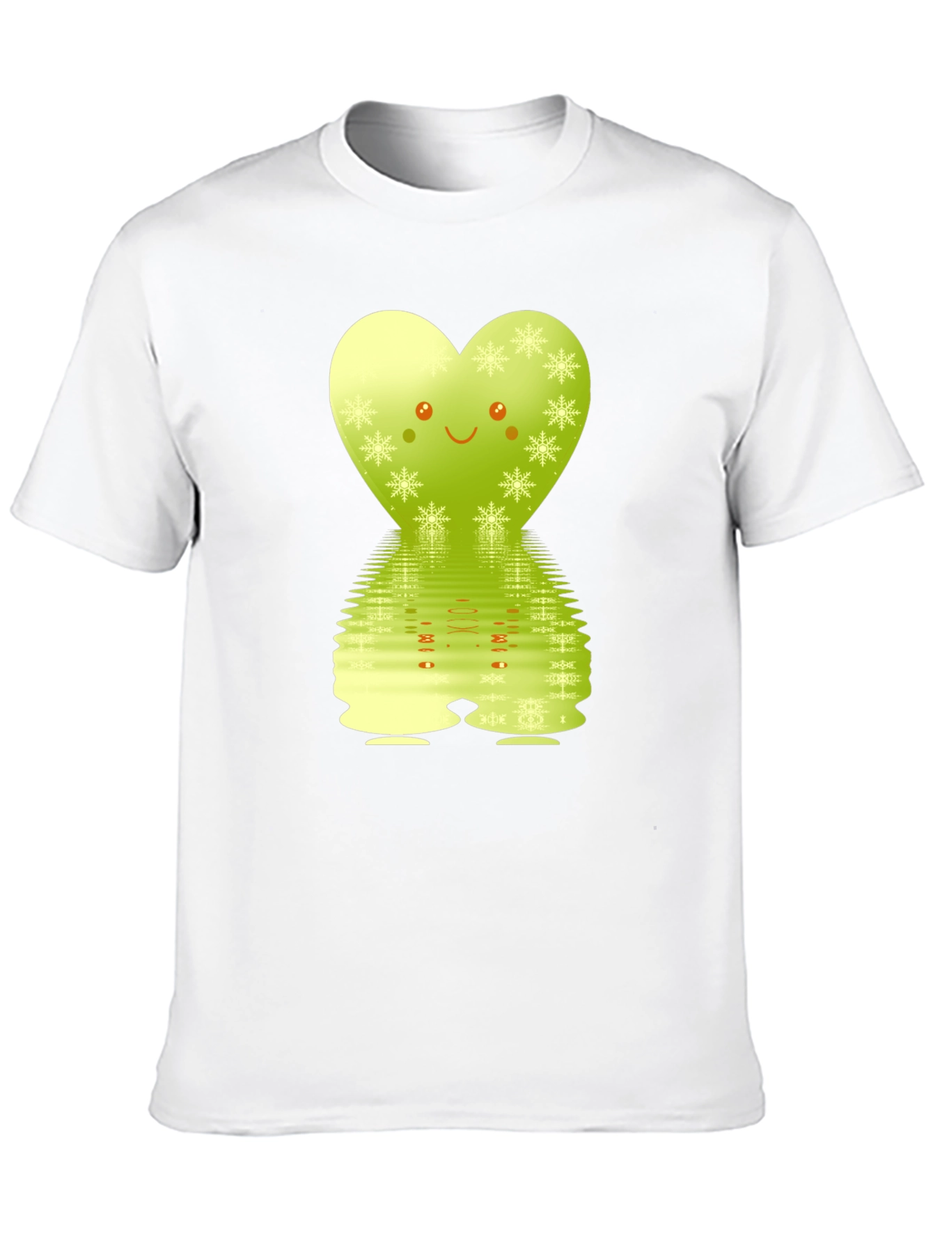 Cute Heart Snowflake Reflective Graphic Tee