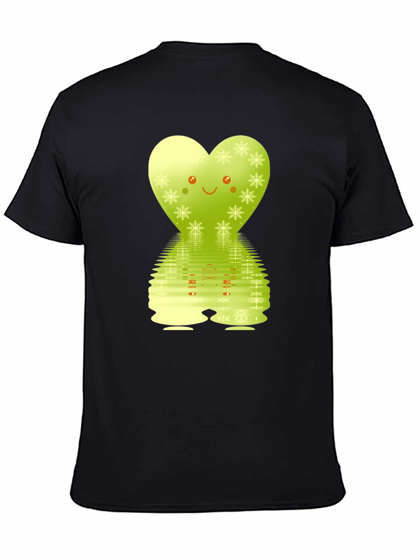 Cute Heart Snowflake Reflective Graphic Tee