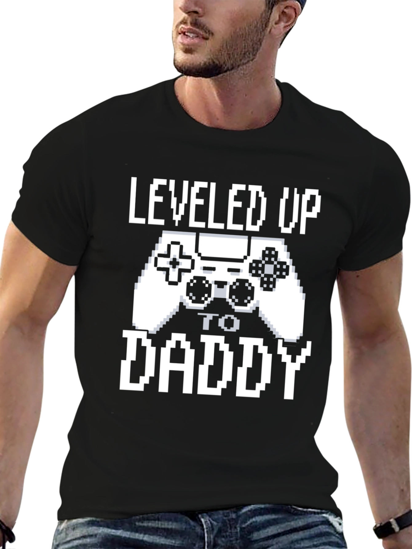 Leveled Up to Daddy Gamer T-Shirt