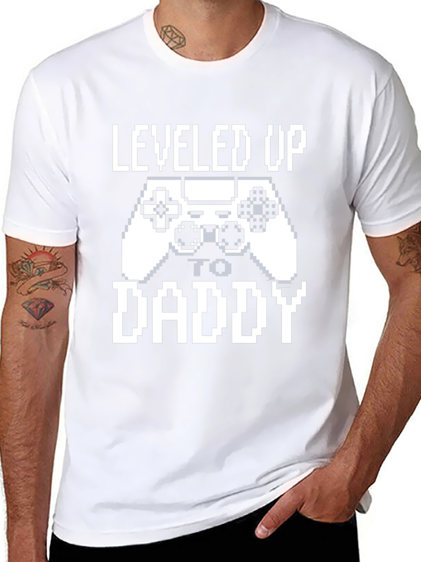 Leveled Up to Daddy Gamer T-Shirt