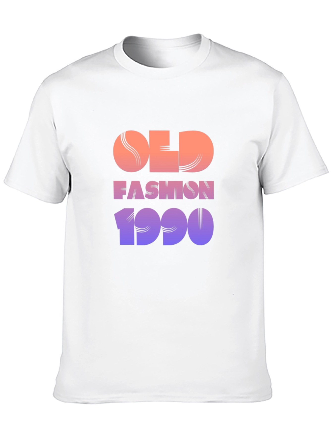 Retro Old Fashion 1990 Graphic Tee - Black