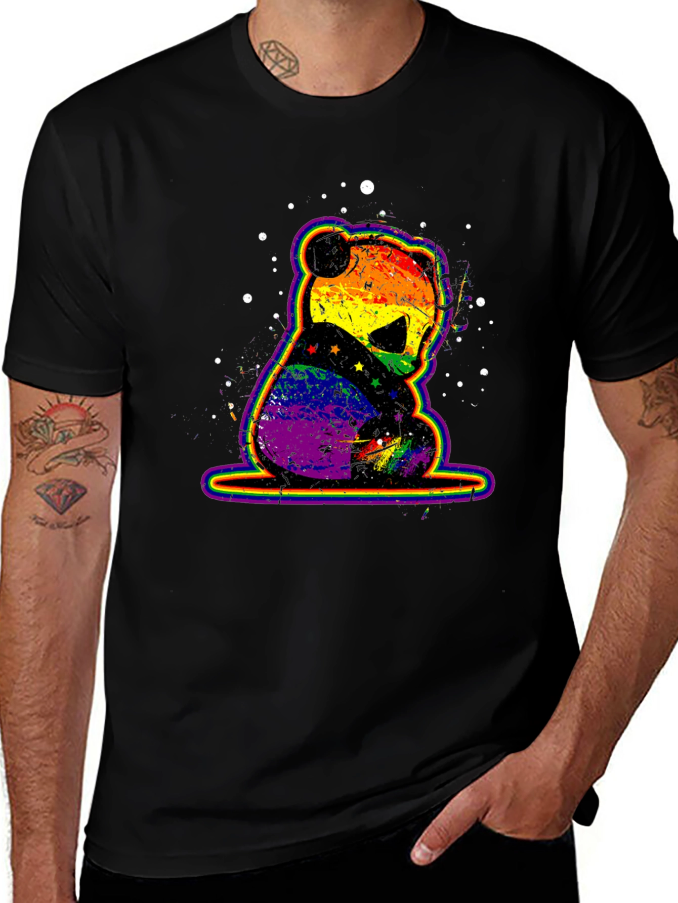 Rainbow Pride Panda Graphic Tee