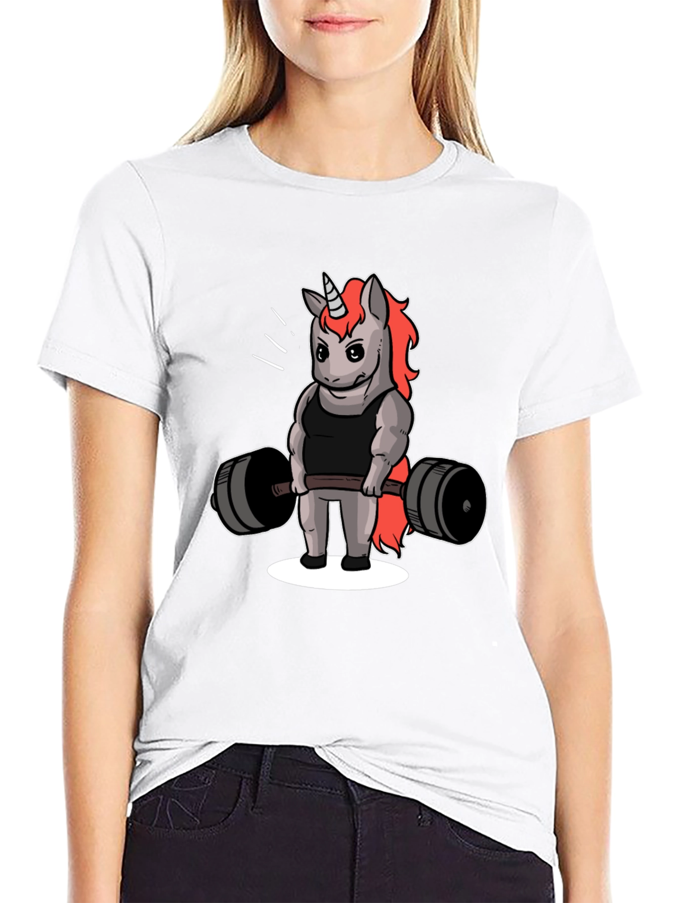 Unicorn Weightlifting T-Shirt - Black