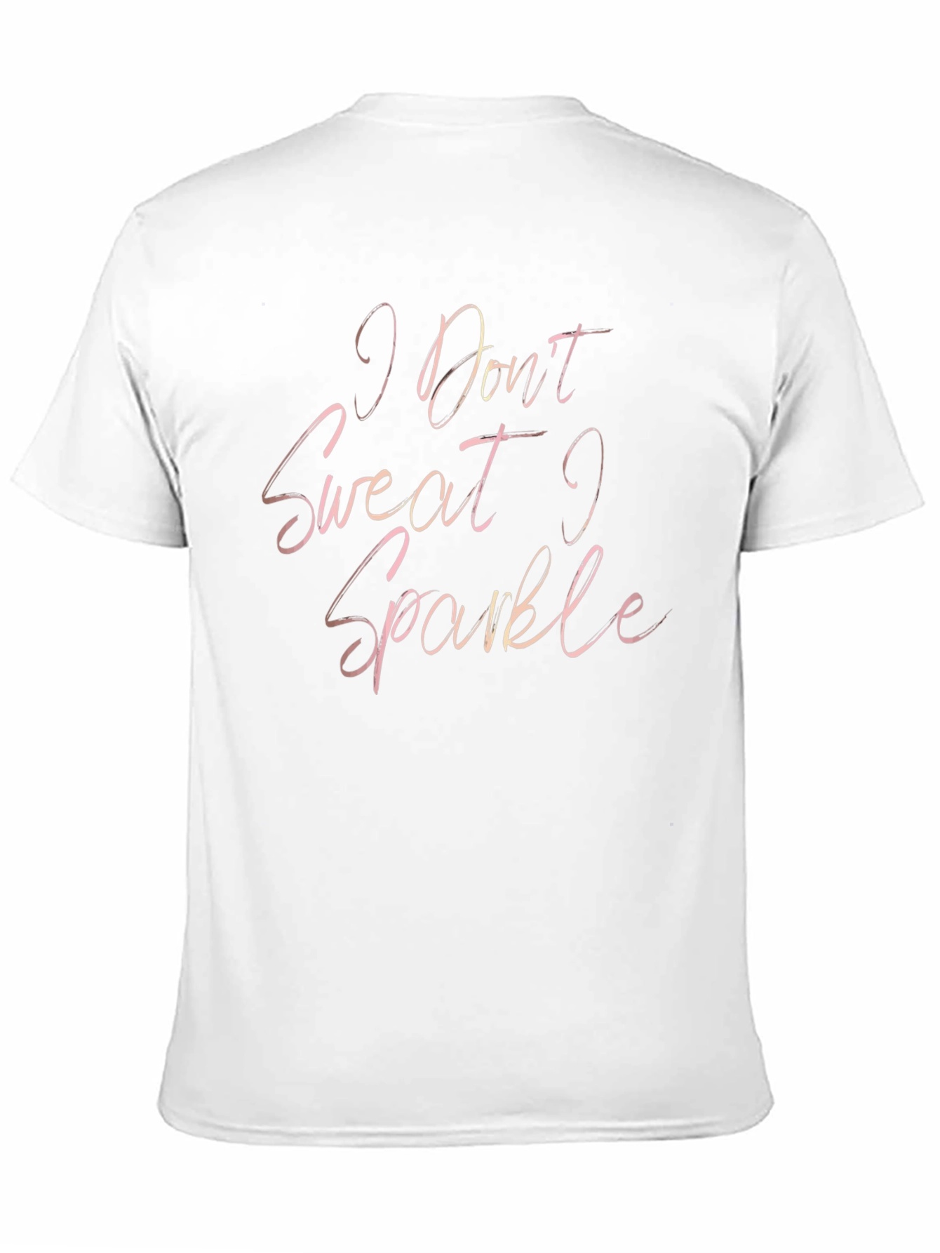 Sparkle Slogan Tee - Black Unisex T-Shirt