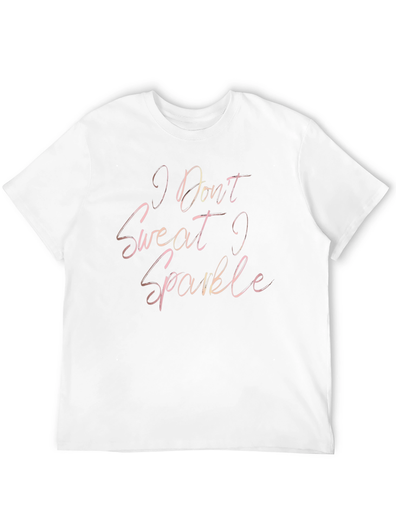 Sparkle Slogan Tee - Black Unisex T-Shirt