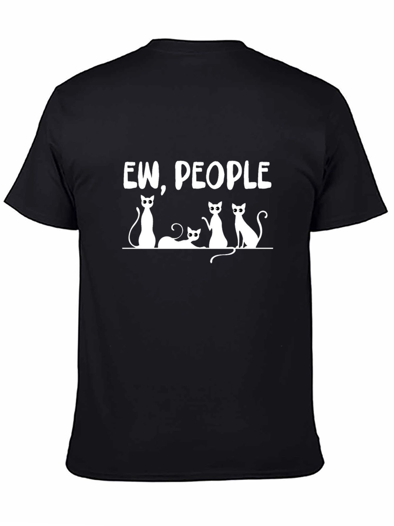 Ew People Cat T-Shirt Funny Graphic Tee