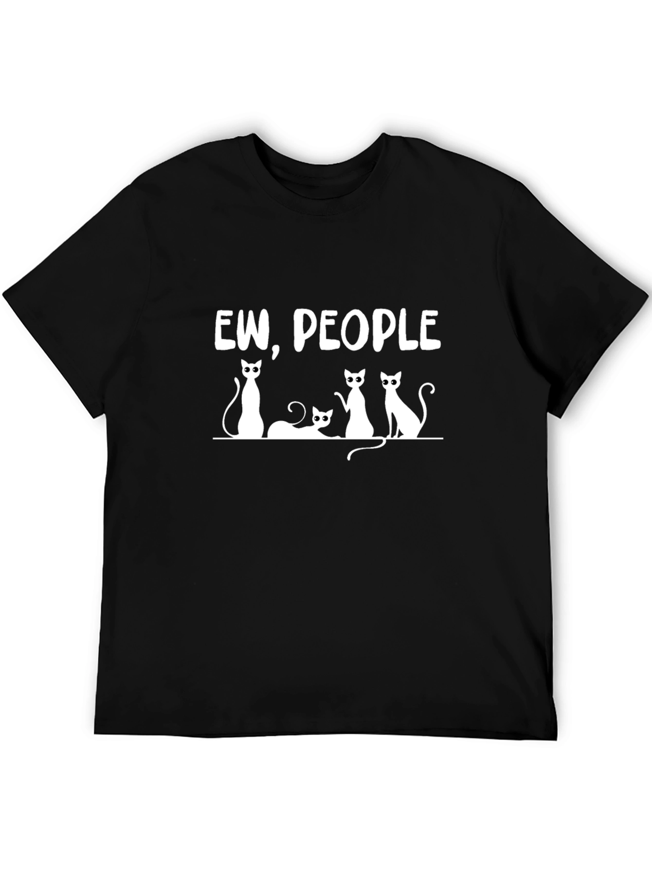 Ew People Cat T-Shirt Funny Graphic Tee