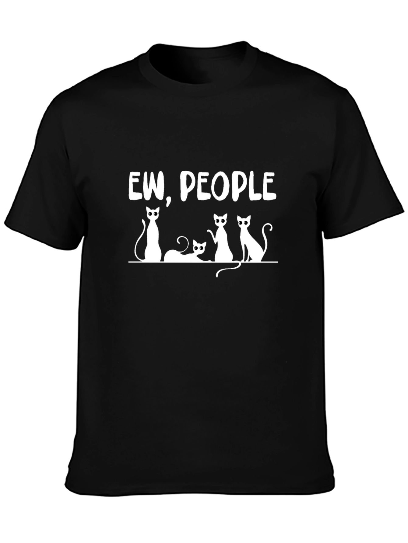 Ew People Cat T-Shirt Funny Graphic Tee