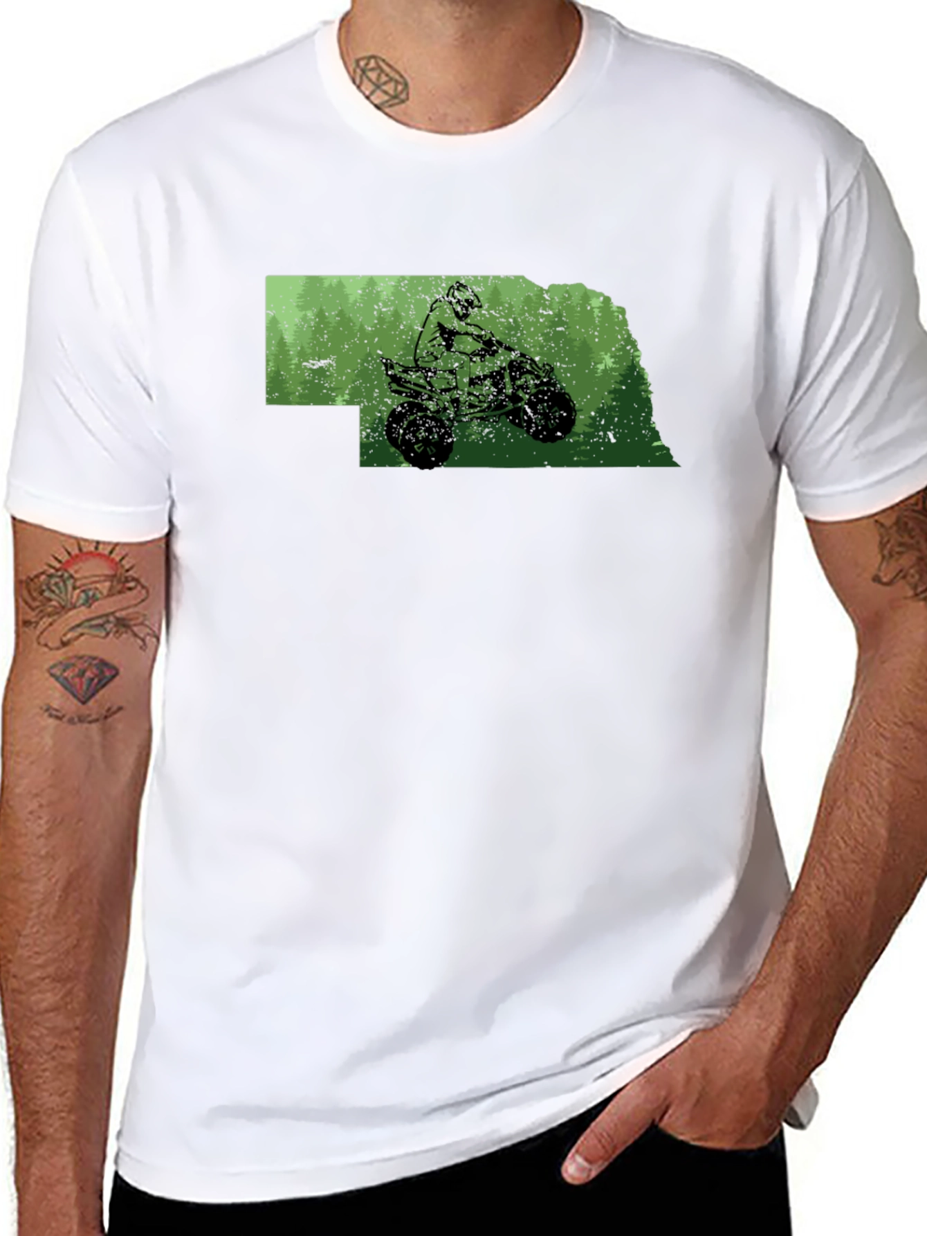 Nebraska ATV Rider T-Shirt