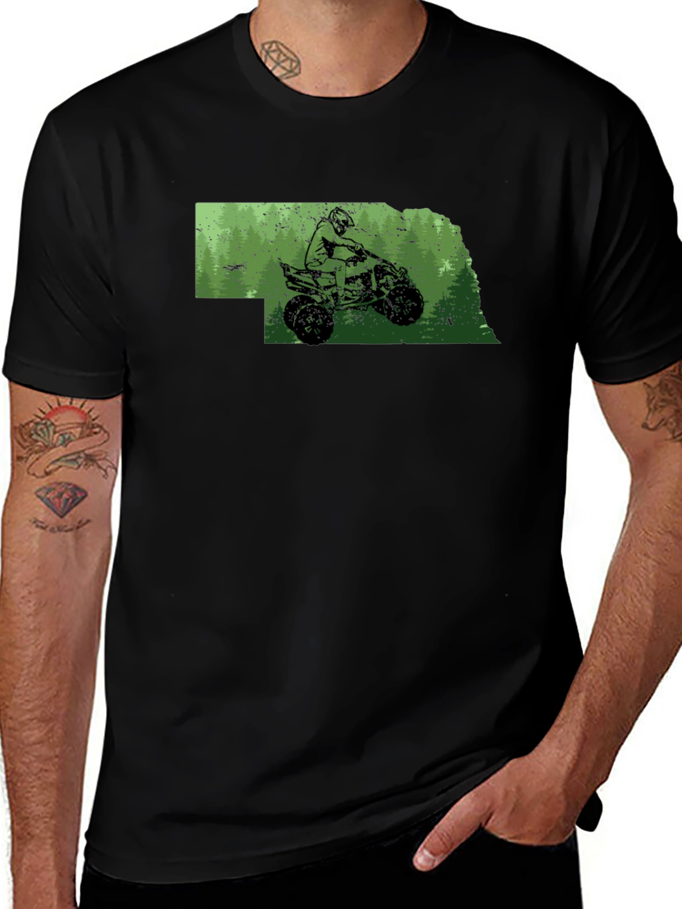 Nebraska ATV Rider T-Shirt