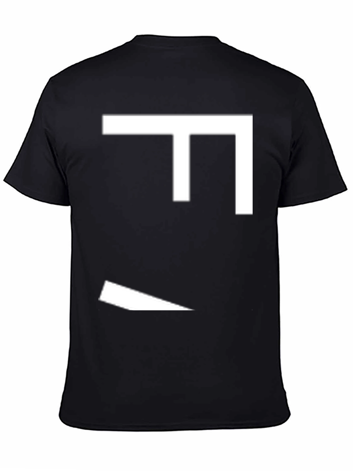 Modern Abstract Graphic Tee - Mens Black T-Shirt