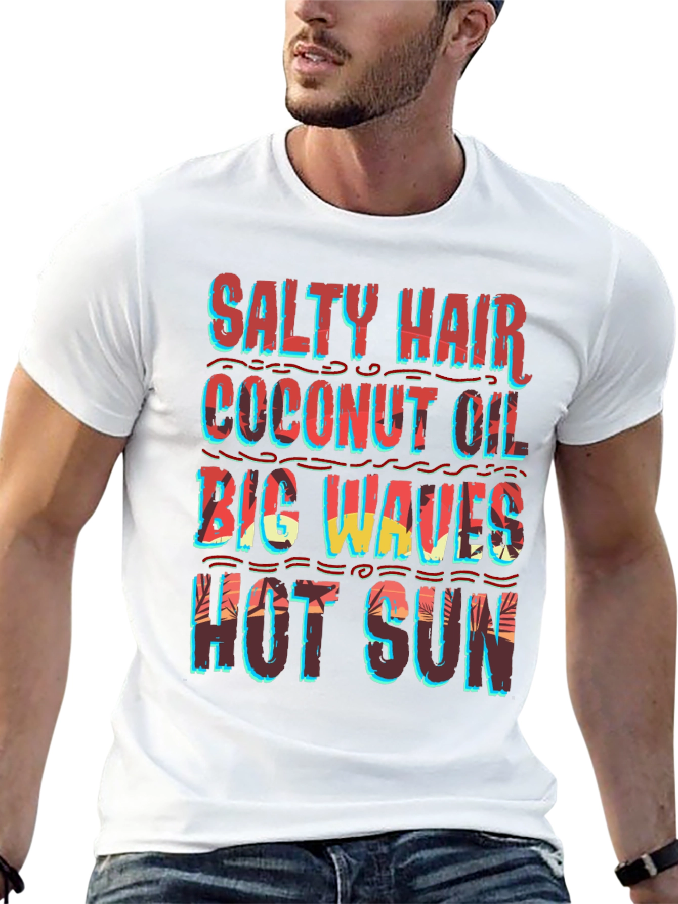 Salty Hair Coconut Oil Graphic Tee