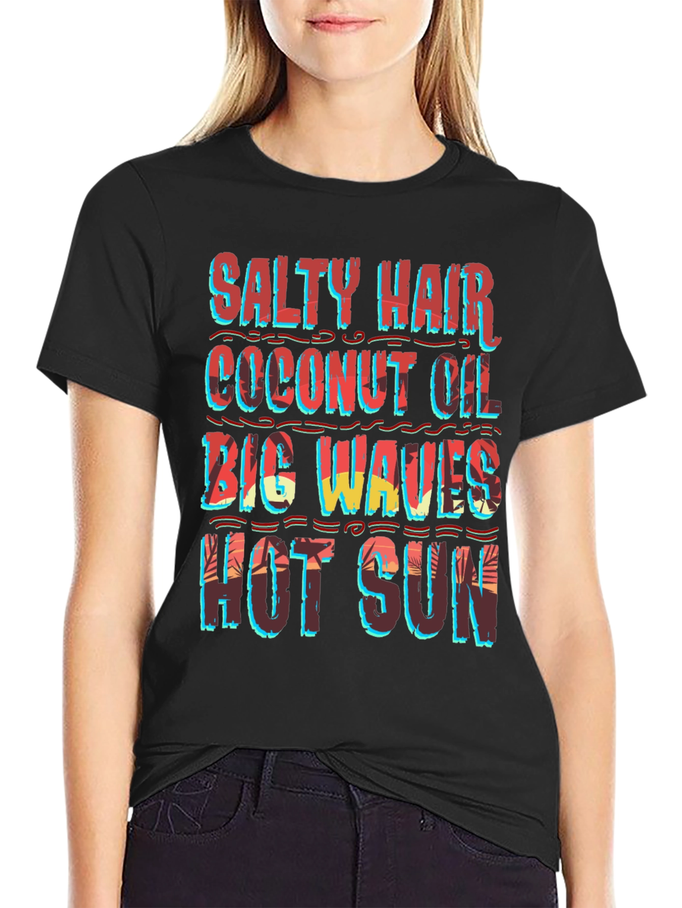 Salty Hair Coconut Oil Graphic Tee