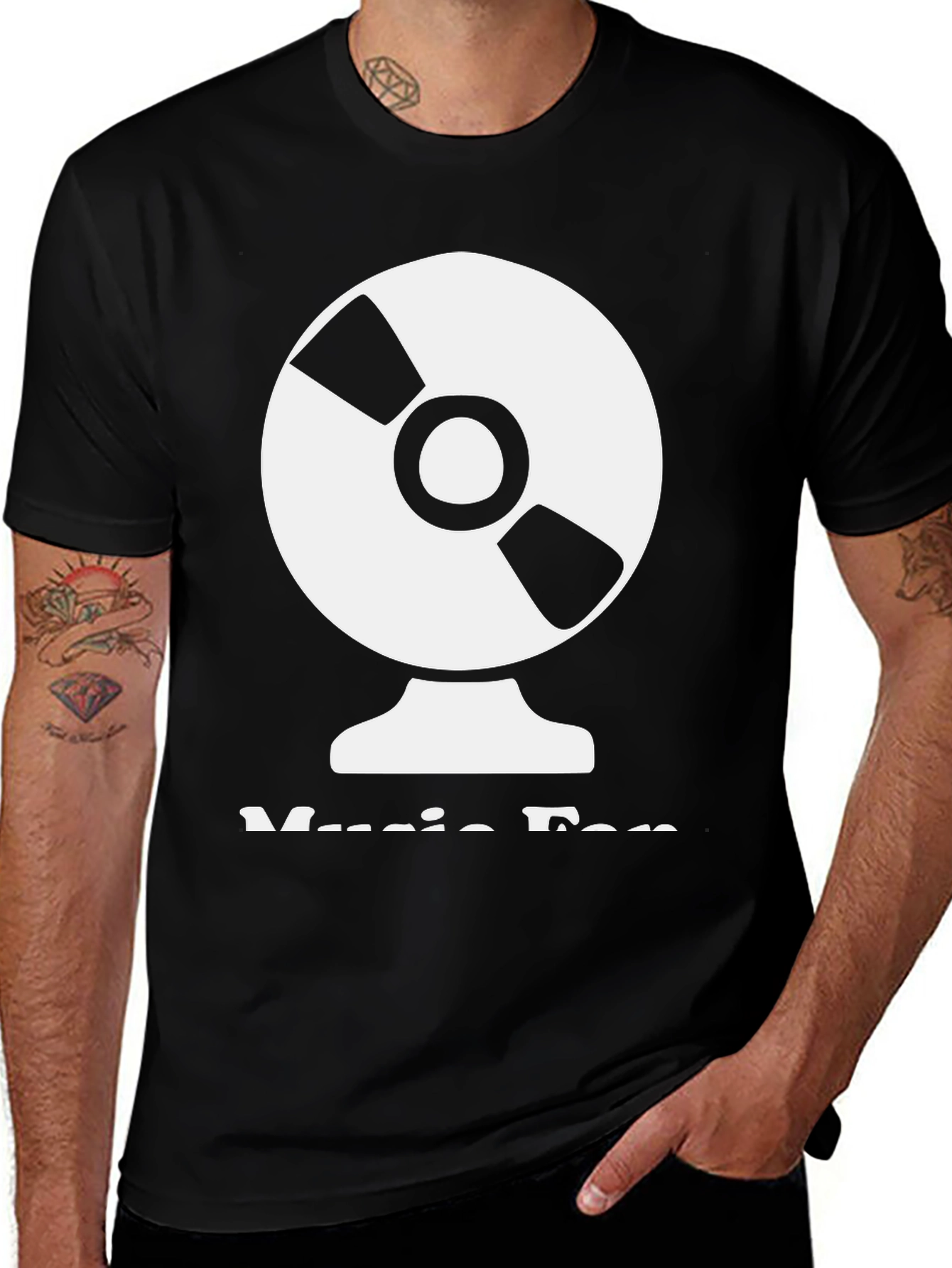 Music Fan Black T-Shirt