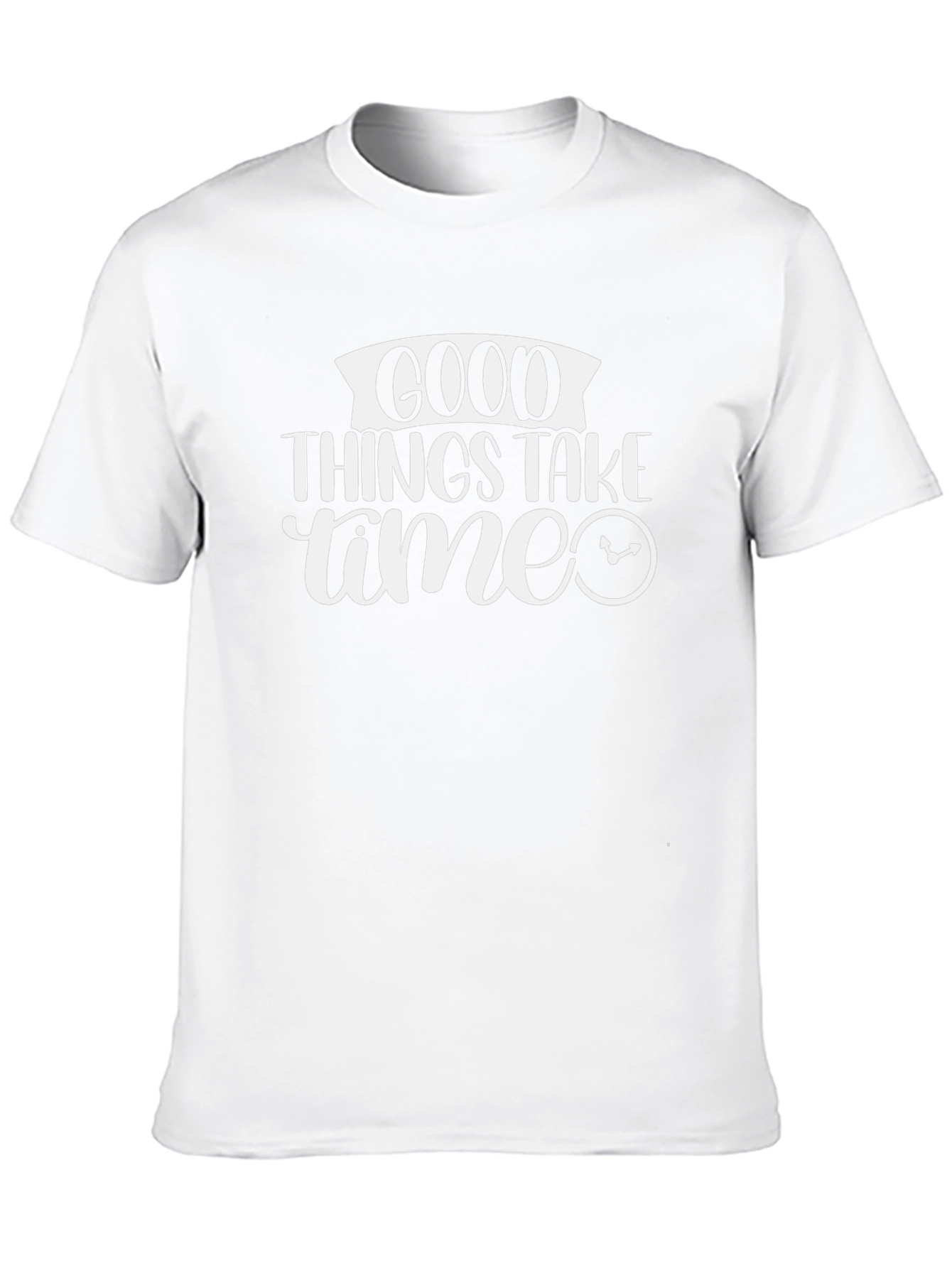 Good Things Take Time Black Graphic Tee