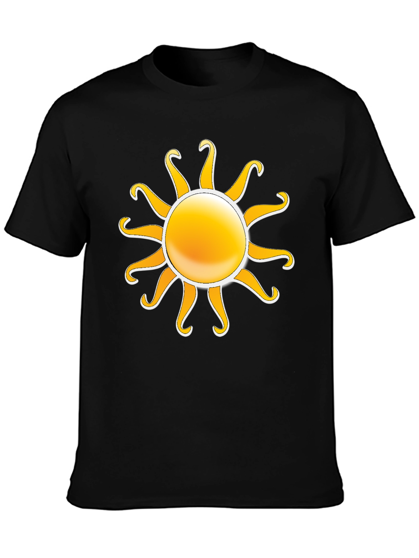 Sun Graphic Black T-Shirt
