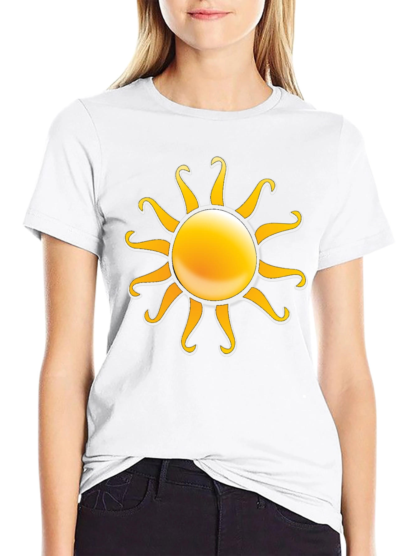 Sun Graphic Black T-Shirt