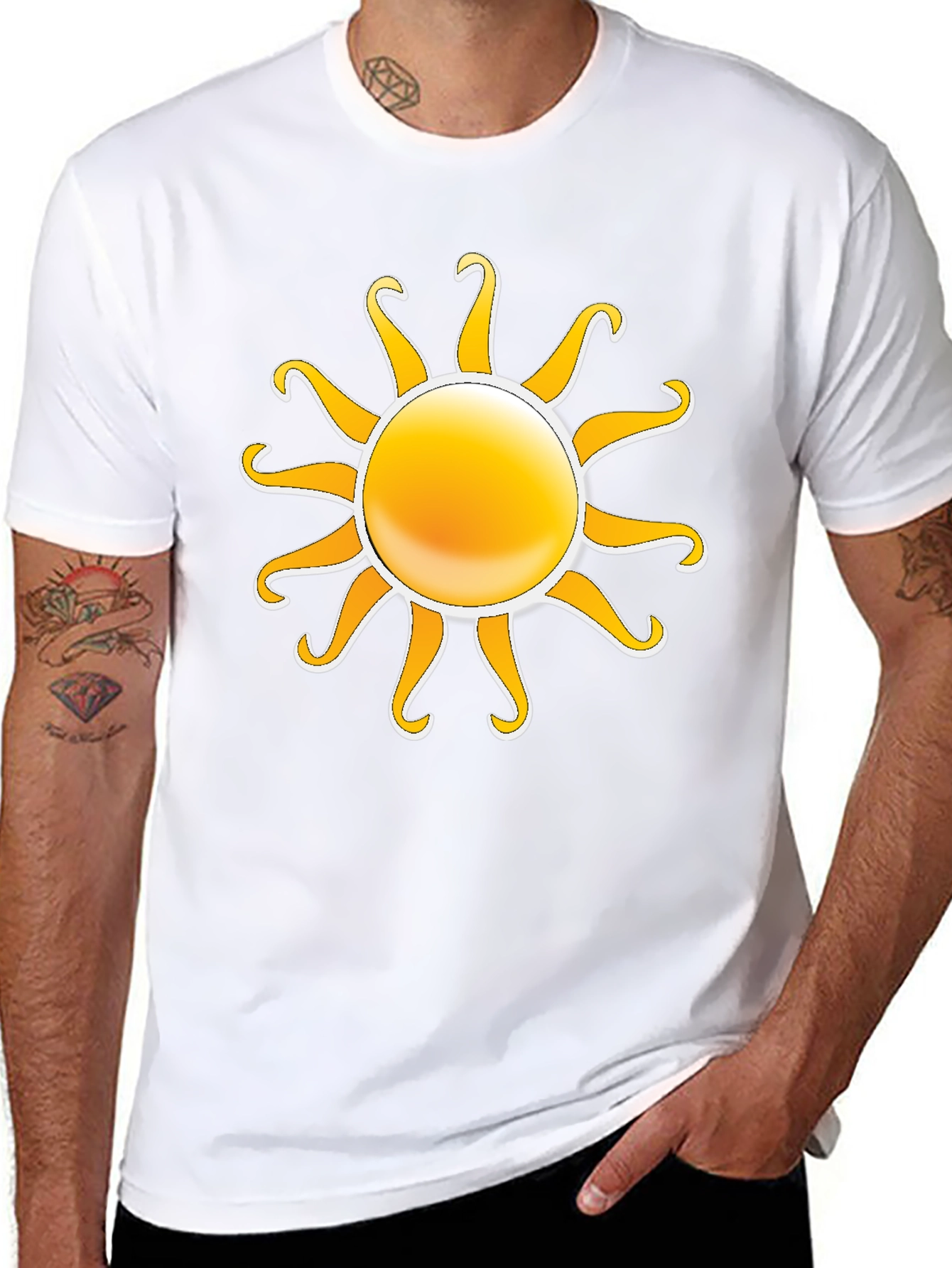 Sun Graphic Black T-Shirt