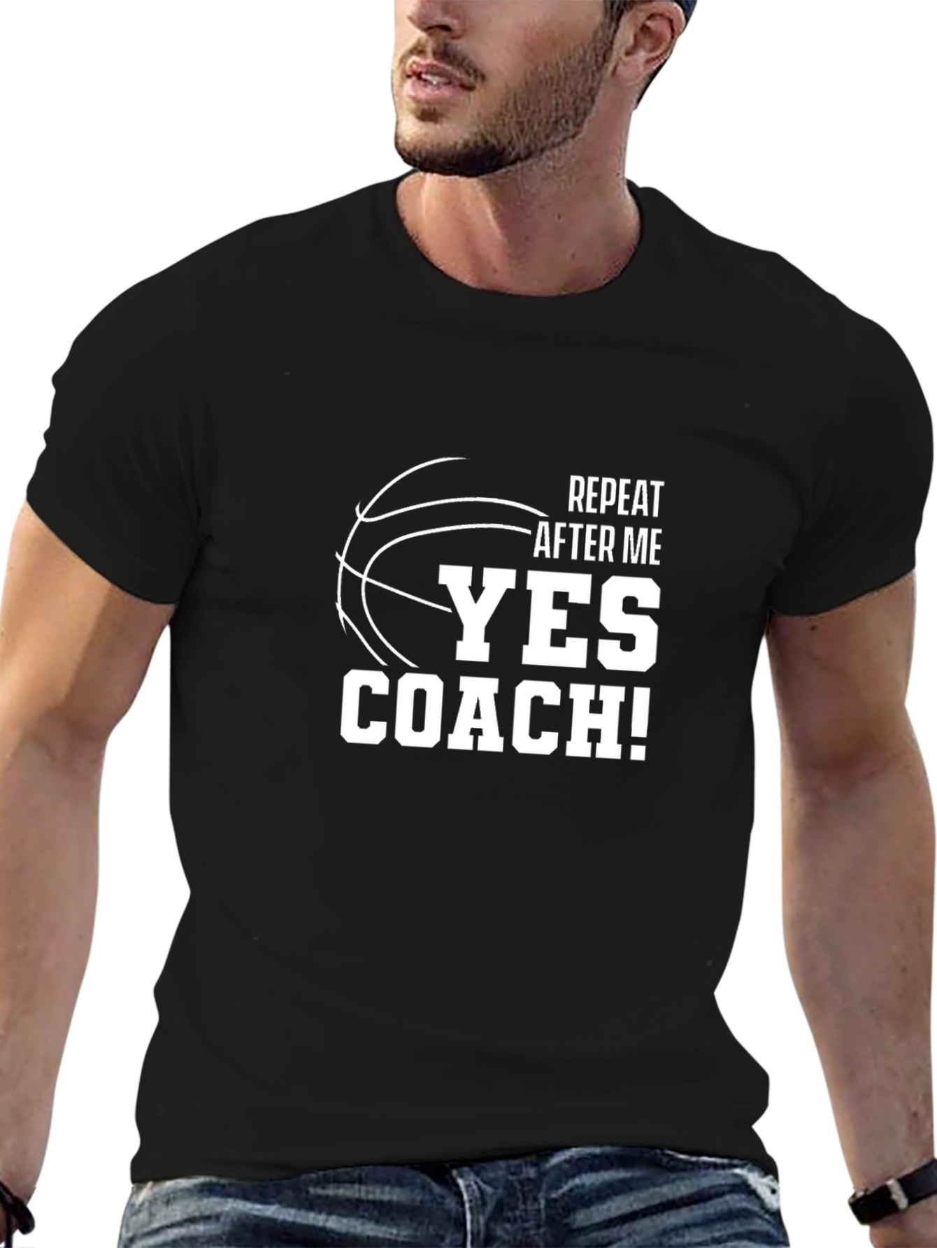 Basketball Coach T-Shirt - Repeat After Me Yes Coach!